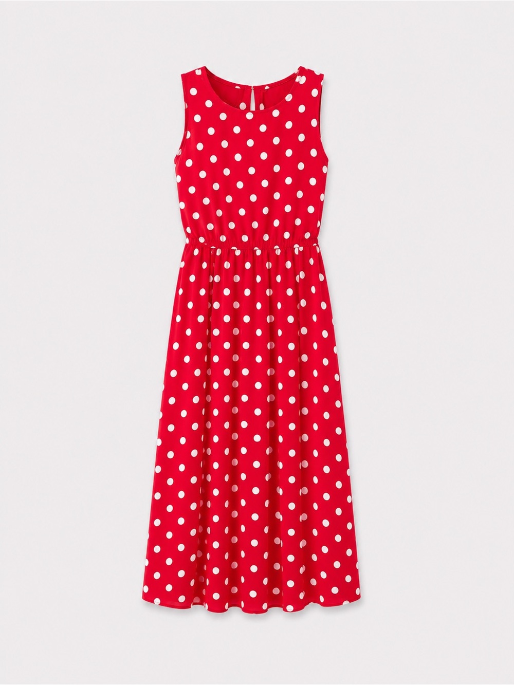 My Michelle Red and White Polka Dot Midi Dress